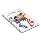 Vintage kerstkledingstukken met kinderen uit de kl notitieboek (Rechterzijde)