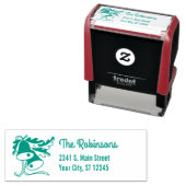 Vintage kerstklokken  zelfinktende stempel (In situ)