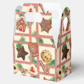 Vintage-kerstkoekjes met spelige landstijl bedankdoosjes (Geopend)