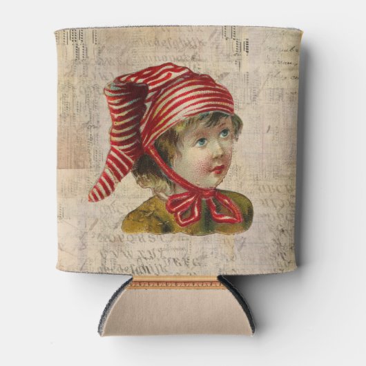 Vintage-kerstKoelbox Blikjeskoeler (Voorkant)