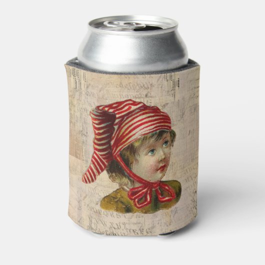 Vintage-kerstKoelbox Blikjeskoeler (Blikje Achterkant)