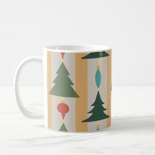 Vintage-kerstkoffie Mok (Links)