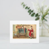 Vintage kerstkousen Briefkaart (Staand voorkant)