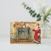 Vintage kerstkousen Briefkaart (Staand voorkant)