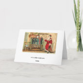 Vintage kerstkousen Kaart (Achterkant)