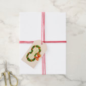 Vintage Kerstkrans Garland Gift Label Label Cadeaulabel (Met Touw)