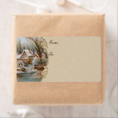 Vintage kerstlabels etiket (Insitu)