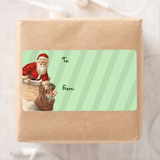 Vintage kerstlabels etiket (Insitu)