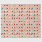 Vintage-kerstlampglas voor het ompakken van papier (Vlak)