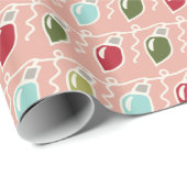 Vintage-kerstlampglas voor het ompakken van papier (Rol Hoek)