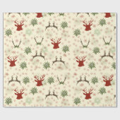 Vintage Kerstland Cadeaupapier (Vlak)