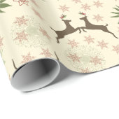 Vintage Kerstland Cadeaupapier (Rol Hoek)