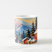 vintage kerstlandschap mok  (Center)