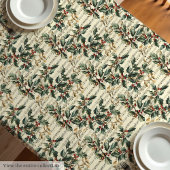 Vintage kerstliederen & holly berry tafelkleed