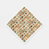 Vintage-kerstluiers Servetten (Hoek)