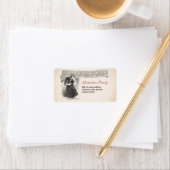 vintage kerstman adresetiketten etiket (Insitu)