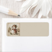 Vintage Kerstman Adreslabels Etiket (Insitu)