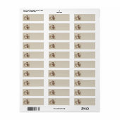 Vintage Kerstman Adreslabels Etiket (Full Sheet)