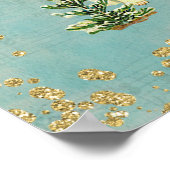 Vintage Kerstman Angel Joy Poster (Hoek)