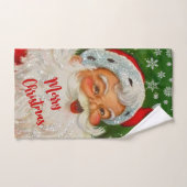 Vintage Kerstman Badkamer  Handdoek (Handdoek)