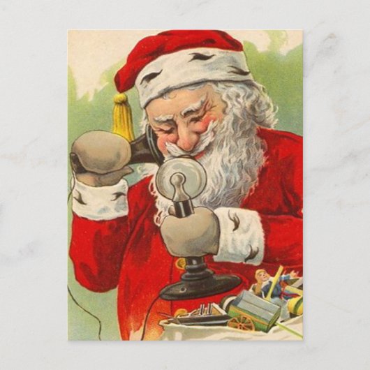 Vintage Kerstman Briefkaarten (Voorkant)
