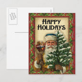 Vintage Kerstman: Briefkaarten (Voorkant / Achterkant)