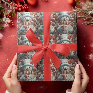 Vintage Kerstman Cadeaupapier
