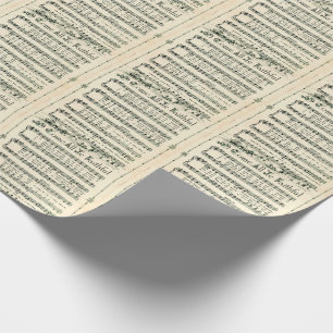 Vintage Kerstman Carol, O, kom allemaal trouw Cadeaupapier