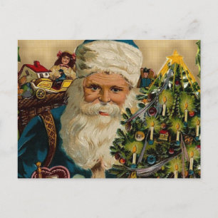 Vintage Kerstman Claus prettige feestdagen