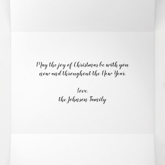 Vintage Kerstman en Elfen Drieluik Wenskaart (Binnenkant midden)