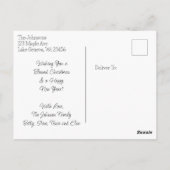 Vintage Kerstman eten koekjes Briefkaart (Achterkant)