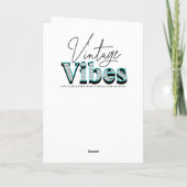 Vintage Kerstman eten koekjes Kaart (Achterkant)