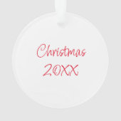 Vintage Kerstman eten koekjes Ornament (achterkant)