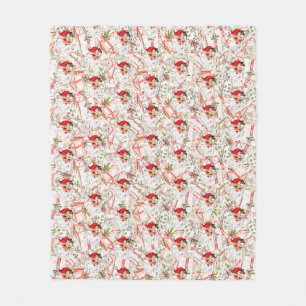Vintage Kerstman Fleece Deken