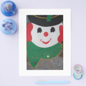 Vintage Kerstman Flyer (Enkel)