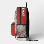 Vintage Kerstman, Jolly en Winking Bedrukte Rugzak (Rechts)