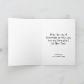 Vintage Kerstman, Jolly en Winking Feestdagen Kaart (Binnen)