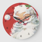 Vintage Kerstman, Jolly en Winking Grote Klok (Voorkant)