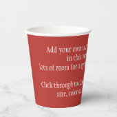 Vintage Kerstman, Jolly en Winking Papieren Bekers (Voorkant)