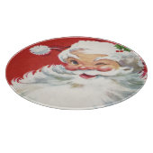 Vintage Kerstman, Jolly en Winking Snijplank (Hoek)