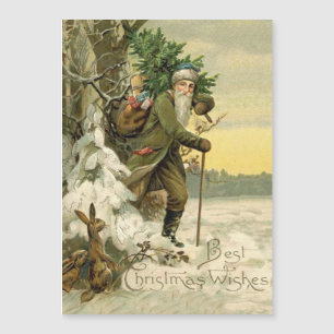 Vintage Kerstman Kerstmis Victoriaans Vakantie Boo