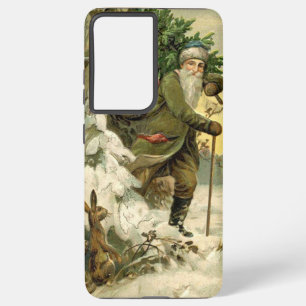 Vintage Kerstman Kerstmis Victoriaans Vakantie Boo Samsung Galaxy Hoesje