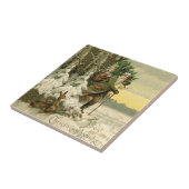 Vintage Kerstman Kerstmis Victoriaans Vakantie Boo Tegeltje (Zijkant)