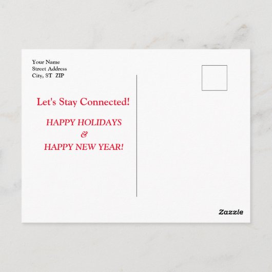 Vintage Kerstman Kinderen Briefkaart (Achterkant)