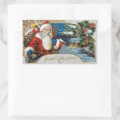 Vintage Kerstman Sinterklaas Stickers (Tas)