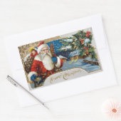 Vintage Kerstman Sinterklaas Stickers (Envelop)