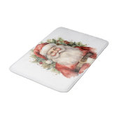 Vintage Kerstman Smiling Badmat (Gekanteld)