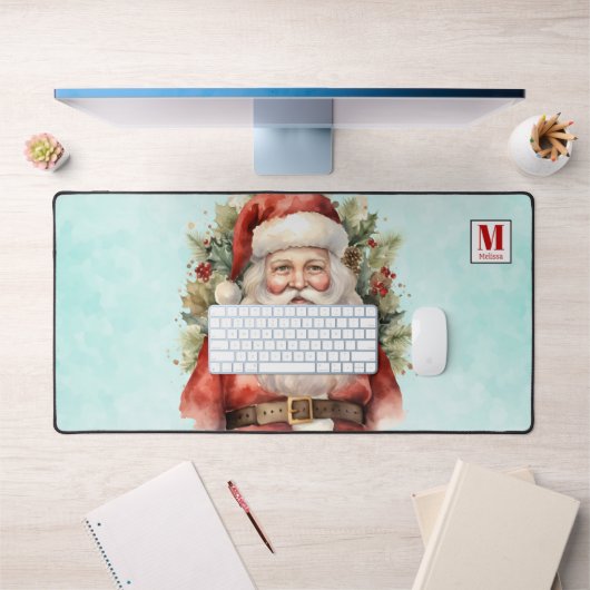Vintage Kerstman Smiling Bureaumat (Kantoor 1)