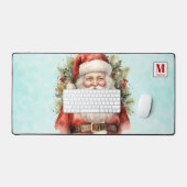 Vintage Kerstman Smiling Bureaumat (Keyboard & Muis)