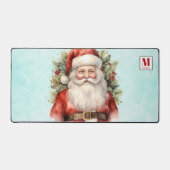 Vintage Kerstman Smiling Bureaumat (Voorkant)